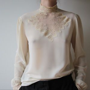 Vintage 1970’s Victorian Revival Blouse